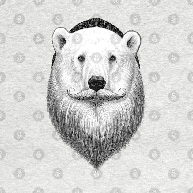 bearded polar bear by NikKor